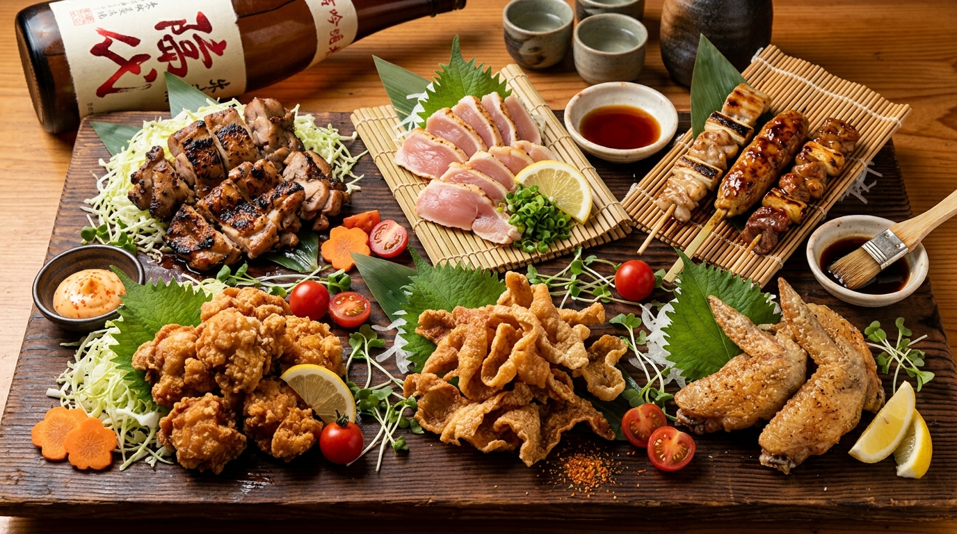 とりこの料理盛り合わせ