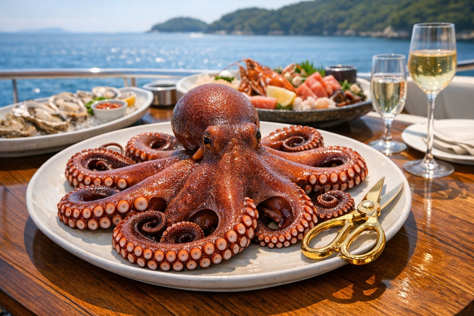 クルーズの料理写真